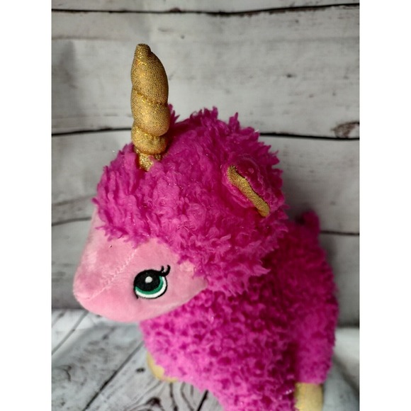 Build A Bear Pink Sparkle Llamacorn Llama Unicorn Plush 18" Glitter Valentines - Picture 3 of 7